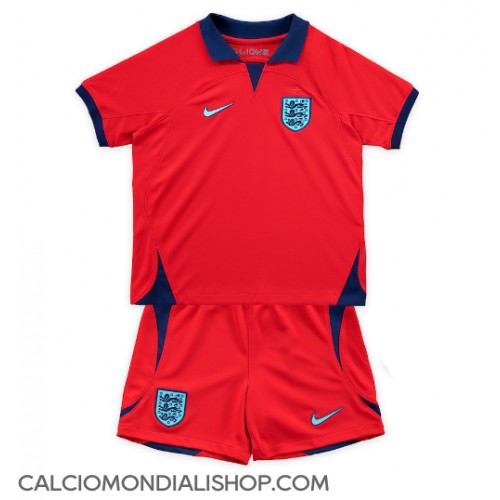 Maglie da calcio Inghilterra Seconda Maglia Bambino Mondiali 2022 Manica Corta (+ Pantaloni corti)